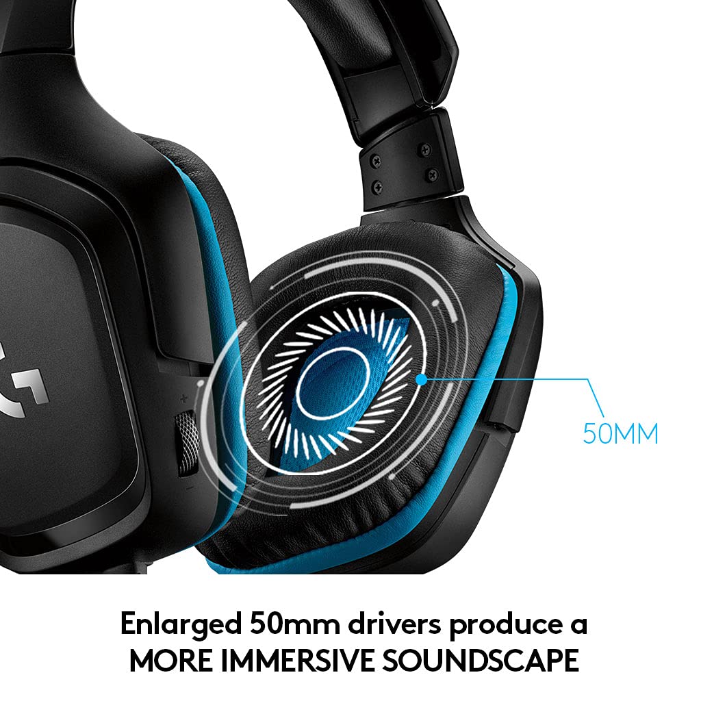 Logitech G432 — Audífonos Gaming 7.1 DTS Surround