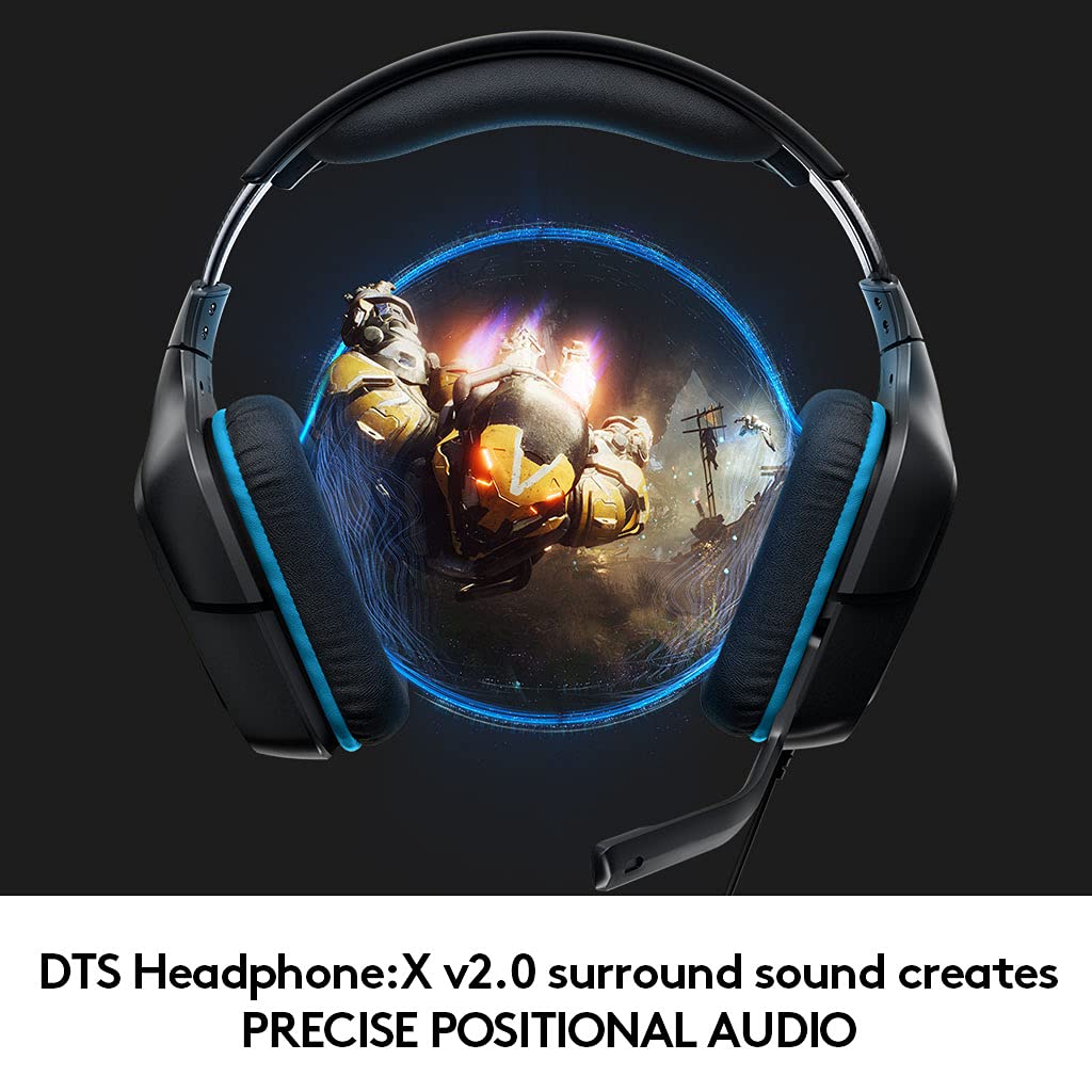 Logitech G432 — Audífonos Gaming 7.1 DTS Surround