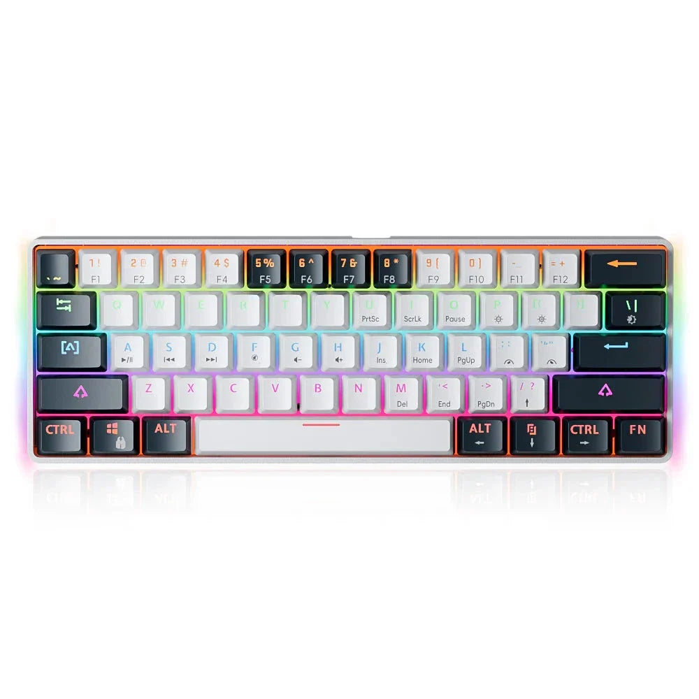 Teclado Mecánico Gaming 61 Teclas RGB — Switch Red Hot-Swap